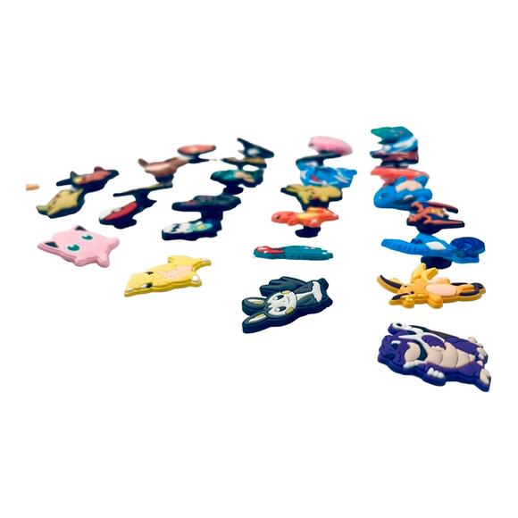 NEW Pokémon Pikachu SHOE CHARMS 30pc for Croc Shoes Zip Bags Dragons Dinosaurs + - Picture 6 of 8
